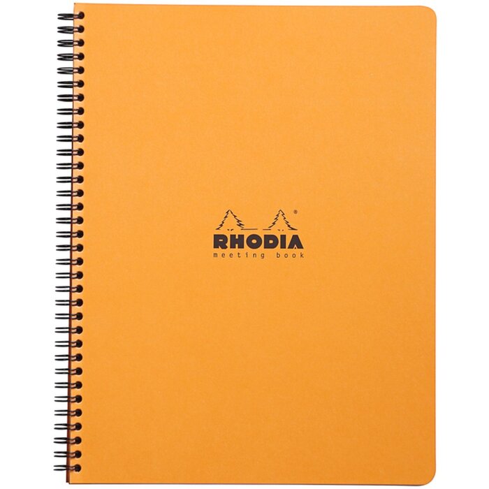 Vergaderboek Rhodia Classic, DIN A4+ 22,5x29,7cm, 80 vel, 80g, vergaderformulier