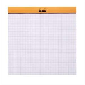 Onderlegger Le Carré vierkant Rhodia, 5,2x7,5 cm 80 vel, geruit