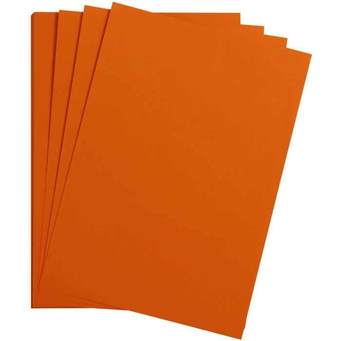 25 vellen kleipapier A4 rood-oranje