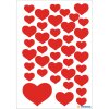 herma rode hart stickers uit de DECOR reeks