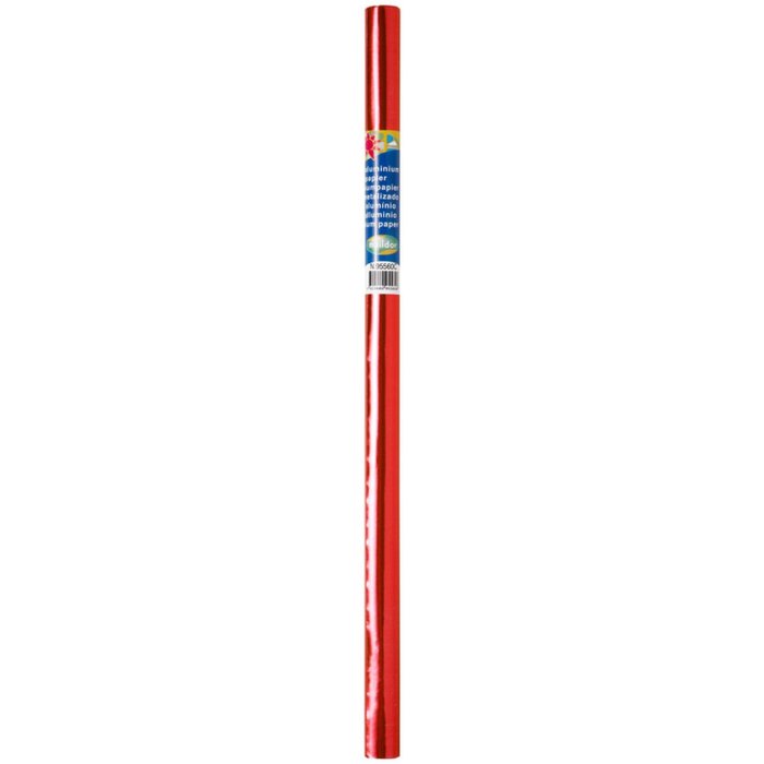 Rol aluminiumpapier dubbelzijdig rood