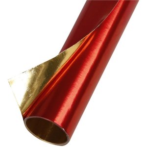 Rol aluminiumpapier dubbelzijdig rood