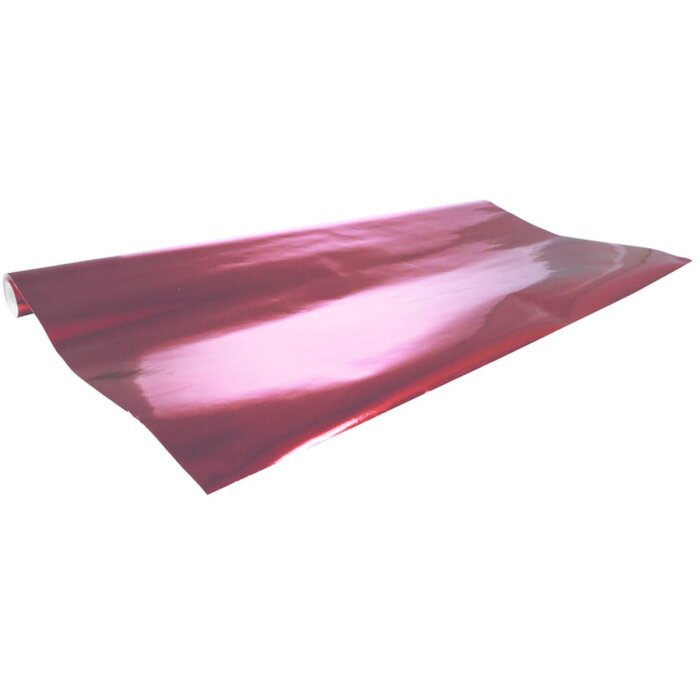 Rol aluminiumpapier, eenzijdig gekleurd, 2x0,70m, 80g - Rood