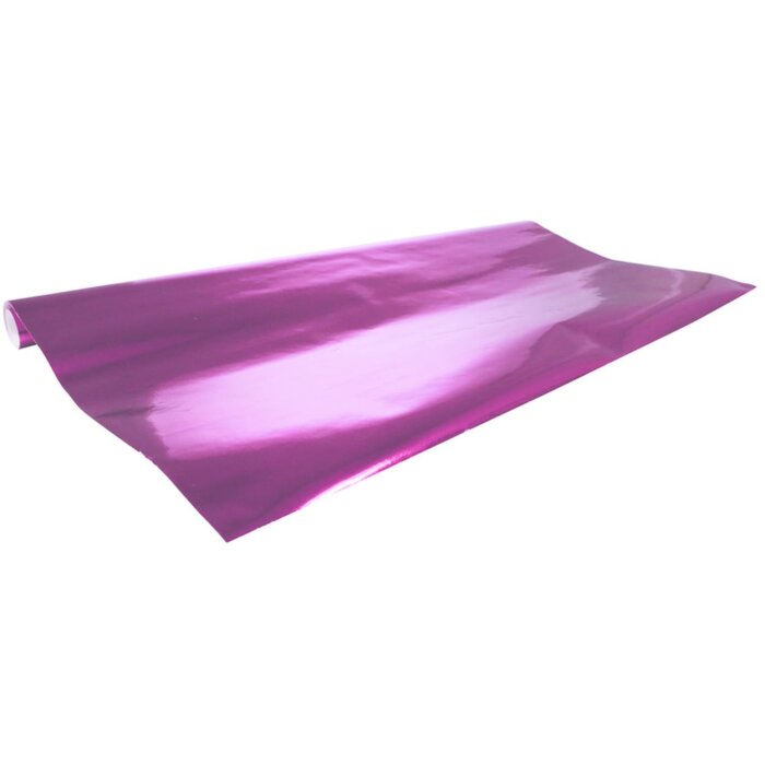 Rol aluminiumpapier, aan één zijde gekleurd, 2x0,70m, 80g - roze