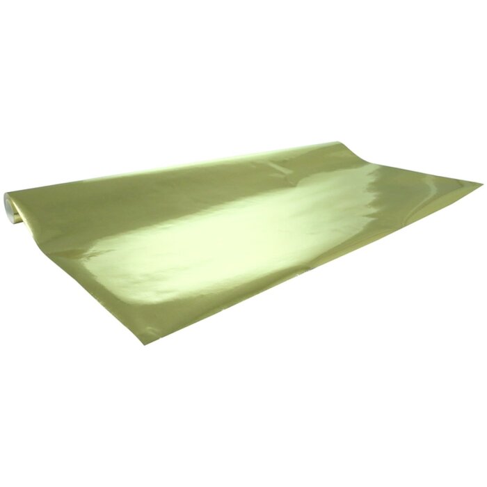 Rol aluminiumpapier, aan één zijde gekleurd, 2x0,70m, 80g - goud