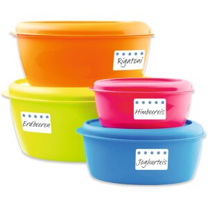 Bevroren etiketten helder rood met ijskristallen 6 vellen.