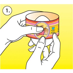 Kleurrijke toverfolie voor het versieren van paaseieren 1...