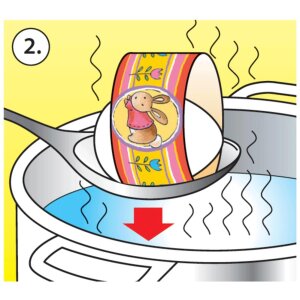 Kleurrijke toverfolie voor het versieren van paaseieren 1 vel.