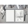 Schetsboek vierkant Goldline, 10x10cm, 140g - Zwart