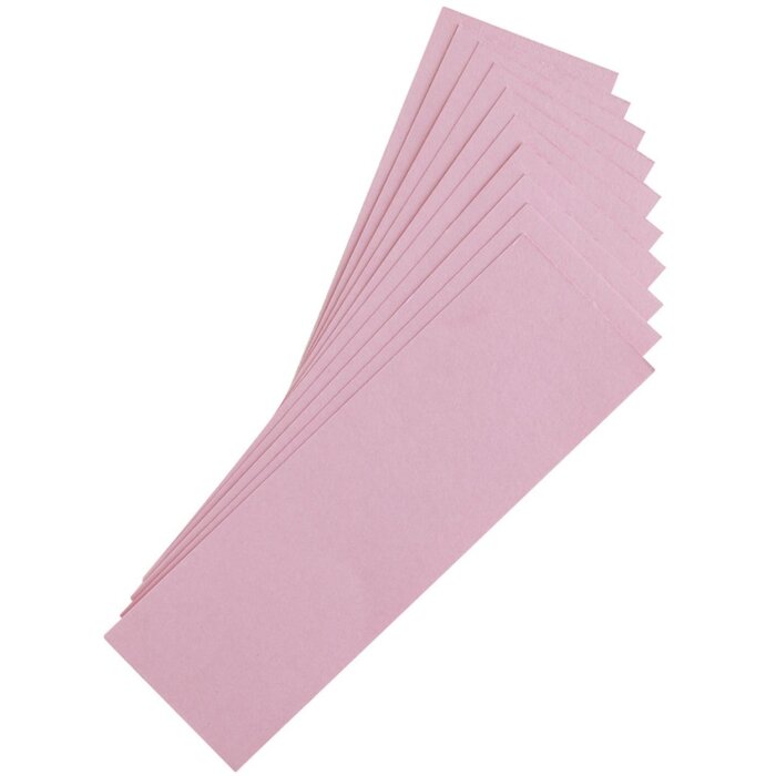 Navulverpakking 10 vellen vloeipapier voor stempels roze