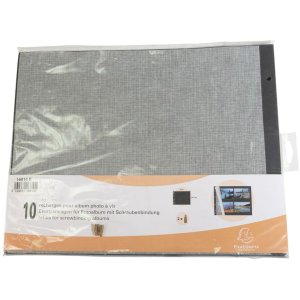 Extra bladen Exacompta zwart 29x37 cm