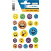 herma stickers grappig reliëf smileys