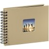 Small Album Spiraal Album Fine Art 24x17 cm taupe