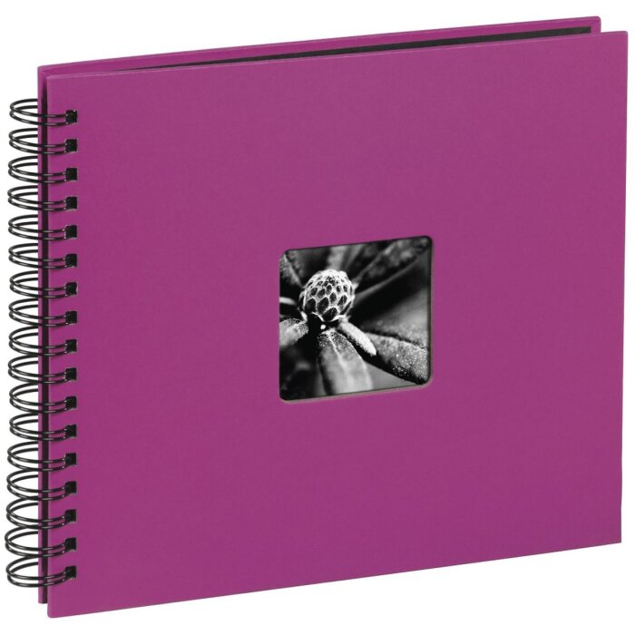 Hama Spiraal Album Fine Art roze 36x32 cm 50 zwarte paginas