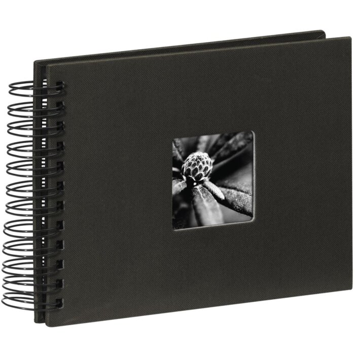 Small Album Spiraalalbum Fine Art 24x17 cm zwart