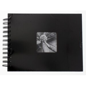 Small Album Spiraalalbum Fine Art 24x17 cm zwart