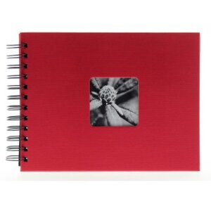 Small Album Spiraal Album Fine Art 24x17 cm bordeaux