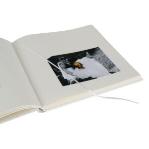 Bruiloft gastenboek kolara met reliëf en foto