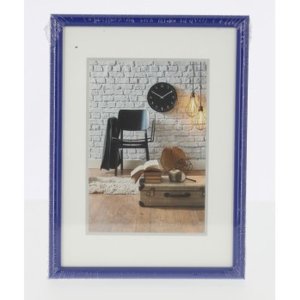 Kunststof lijst Sevilla 13x18 cm blauw