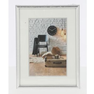 Kunststof lijst Sevilla 15x20 cm zilver