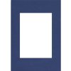 Passepartout 20x28 cm - 13x18 cm marineblauw