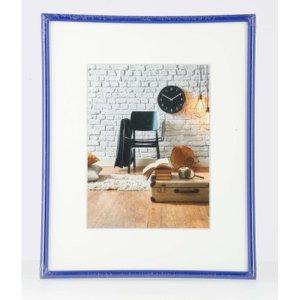 Kunststof lijst Sevilla 24x30 cm blauw