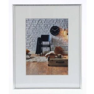 Kunststof lijst Sevilla 28x35 cm zilver