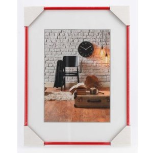Kunststof lijst Sevilla 30x40 cm rood