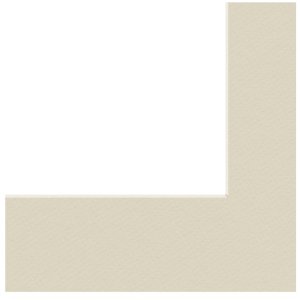 Passepartout 50x60 cm - 30x40 cm creme