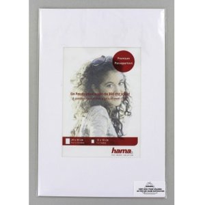Passepartout 20x30 cm - 13x18 cm arctic wit