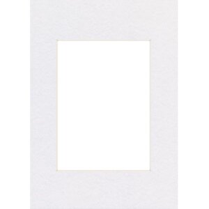 Passepartout 24x30 cm - 15x20 cm arctic wit