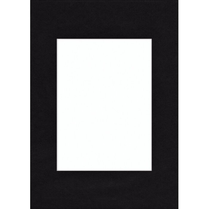 Passepartout 30x40 cm - 20x28 cm diep zwart