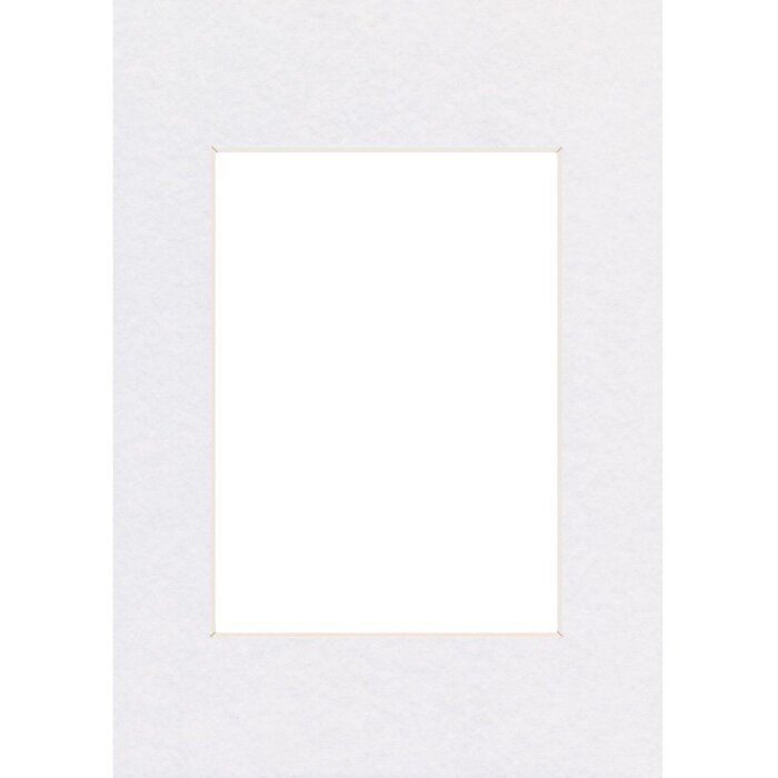 Passepartout 40x50 cm - 28x35 cm arctic wit