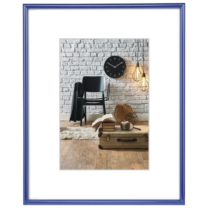 Kunststof lijst Sevilla 21x29,7 cm blauw