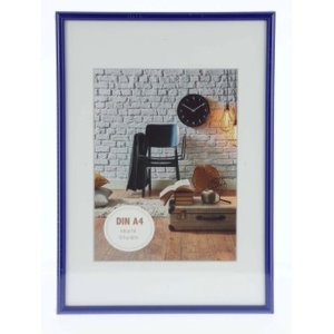 Kunststof lijst Sevilla 21x29,7 cm blauw