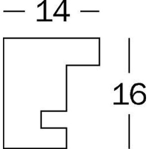 Houten lijst paprikas 20x30 cm - poolwit