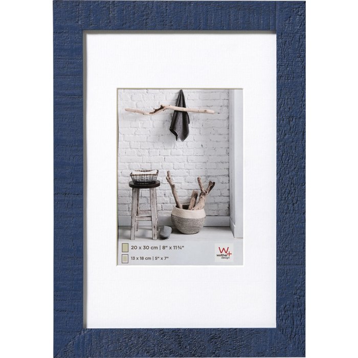Home Houten Lijst 50x70 cm blauw