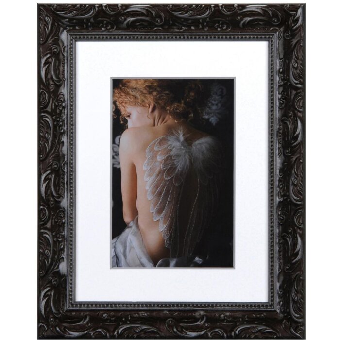Chic Barok Fotolijst 15x20 cm Donkergrijs