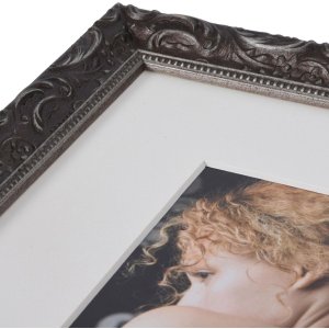 Chic Barok Fotolijst 15x20 cm Donkergrijs