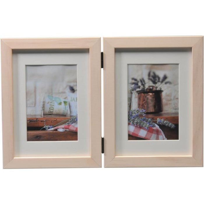 Jardin dubbele lijst 13x18 (9x13 cm) wit