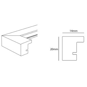 Jardin dubbele lijst 13x18 (9x13 cm) wit