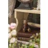Decoratie figuur beer zittend rood 8x6x9 cm