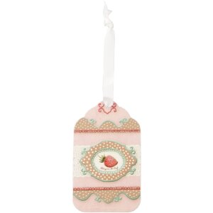Etiket aardbei 6x10 cm