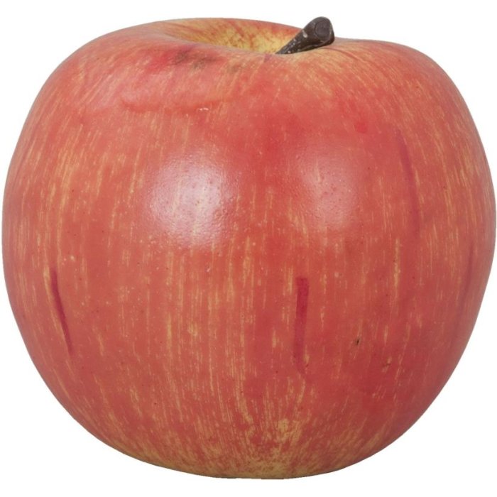 Decoratieve appel rood 8 cm