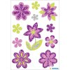 herma kleurrijke stickers bloemen Diamant, glittery