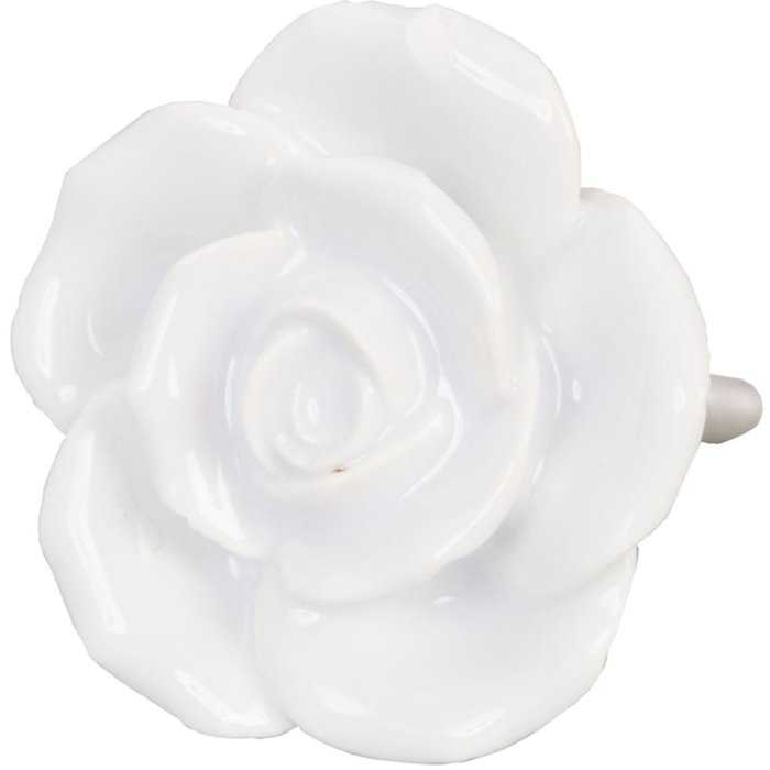 Roosjes Meubelknop ø 4,5 cm wit