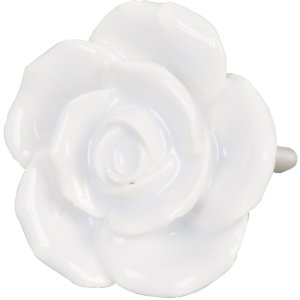 Roosjes Meubelknop ø 4,5 cm wit