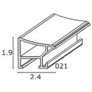 Deknudt Aluminium lijst s021 Madar 20x25 cm zwart