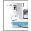 Aluminium lijst Classic 40x50 cm zilver