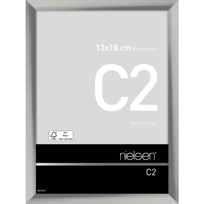 Nielsen Aluminium lijst c2 13x18 cm zilver